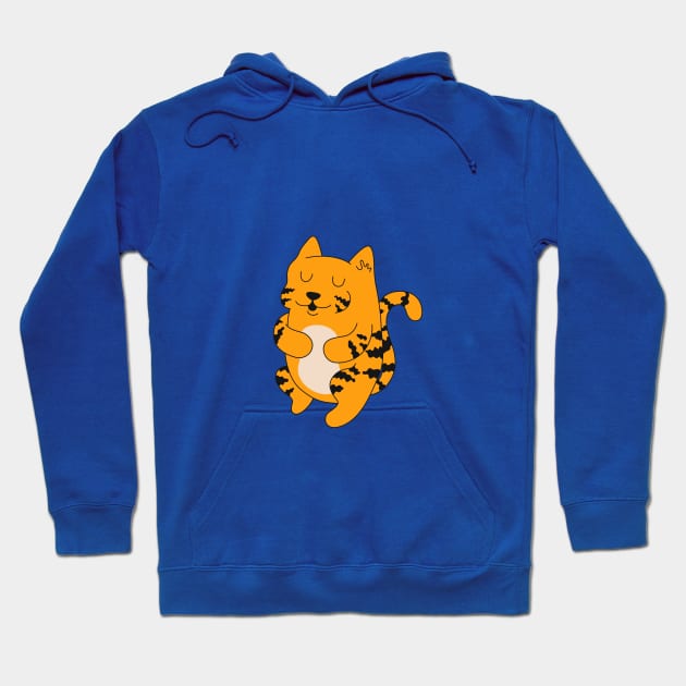 Happy Tiger Hoodie by MonsterAce